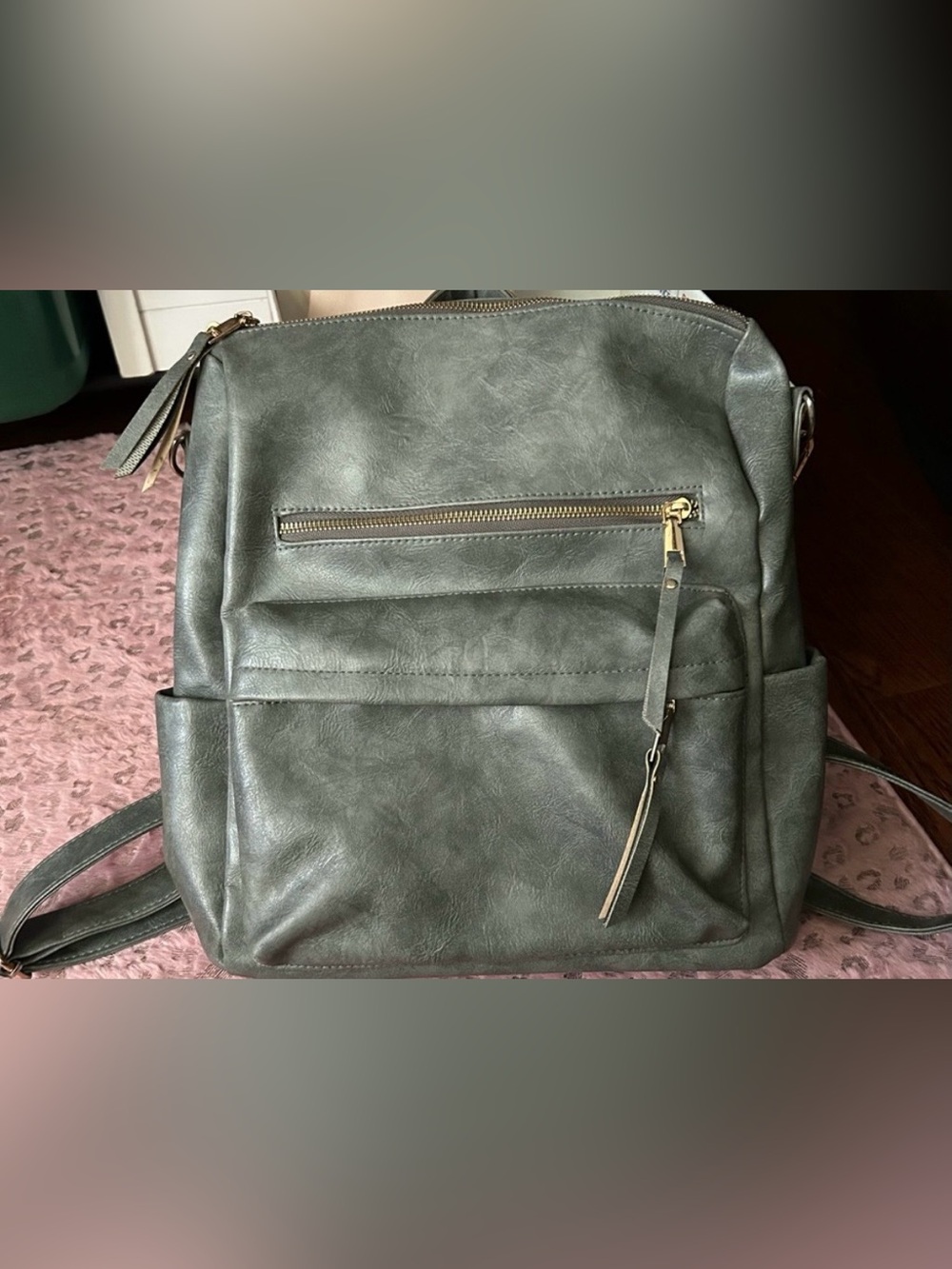 Women's Faux Leather Backpack Tote 
‼️NFS‼️